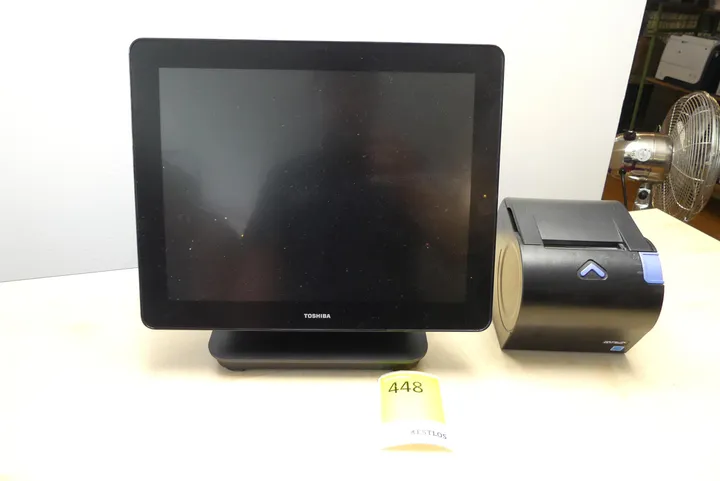 Toshiba POS-Touchscreen-Terminal mit Bondrucker, mit Netzkabel
